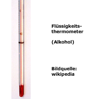 Flüssigkeitsthermometer mit Alkohol